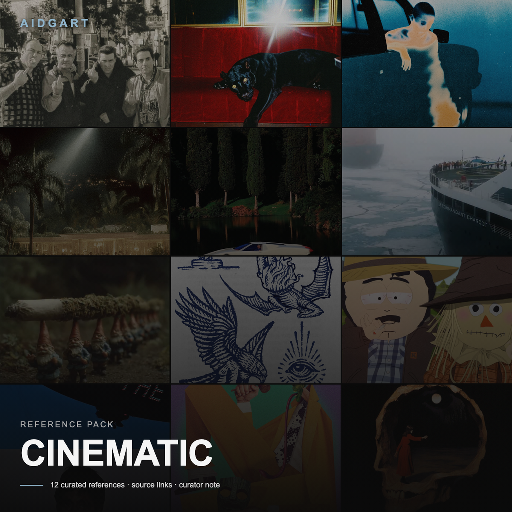 AIDGART CINEMATIC reference pack